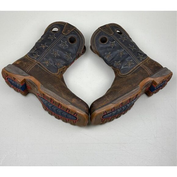 Durango Composite Toe Waterproof Western Work Boot DDB0366 Mens 13M Vintage Flag - Picture 16 of 16